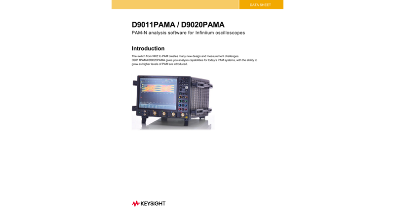 D9011PAMA/D9020PAMA PAM-N Analysis Software